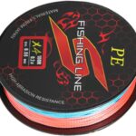 Angelschnur für Barsch, Süßwasser-Angeldraht, leistungsstarke 4 Stränge, Angelschnur für Felsen, Salzwasser, Süßwasser, Barsch, Ufer, Wurf, Forelle, Eis