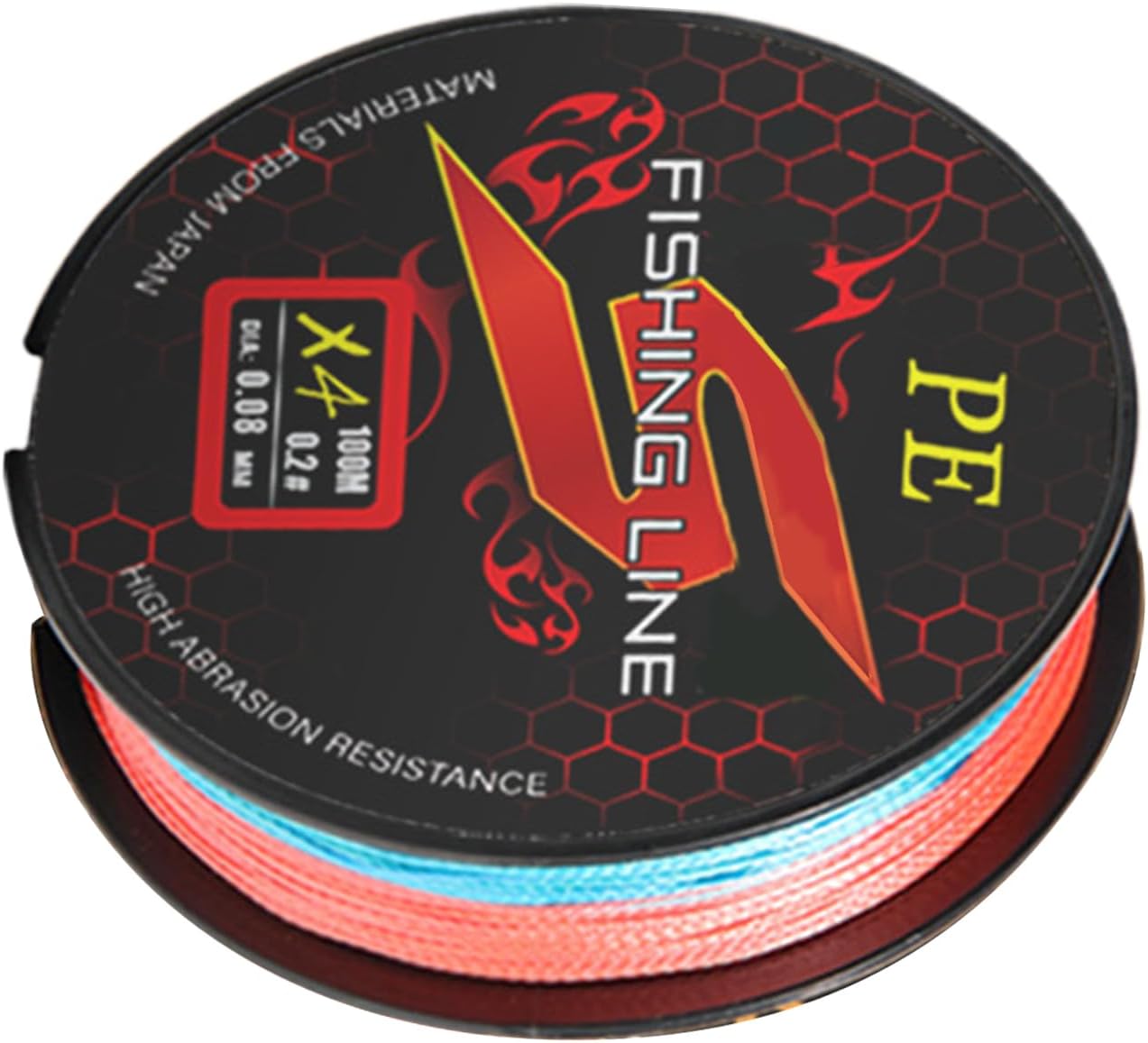 Angelschnur für Barsch, Süßwasser-Angeldraht, leistungsstarke 4 Stränge, Angelschnur für Felsen, Salzwasser, Süßwasser, Barsch, Ufer, Wurf, Forelle, Eis