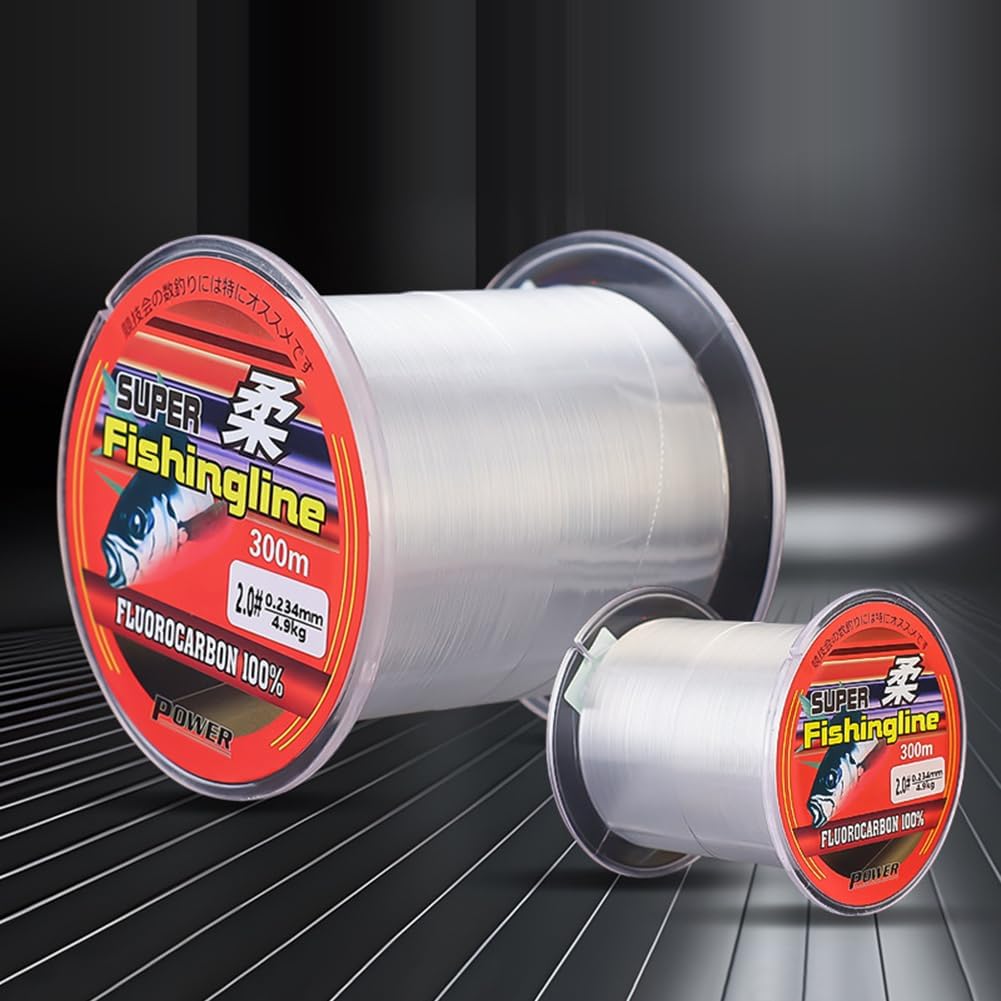 LYEAA Fluorocarbon Fishing Line Strong Nylon Carp Trout Fishing Line 300M