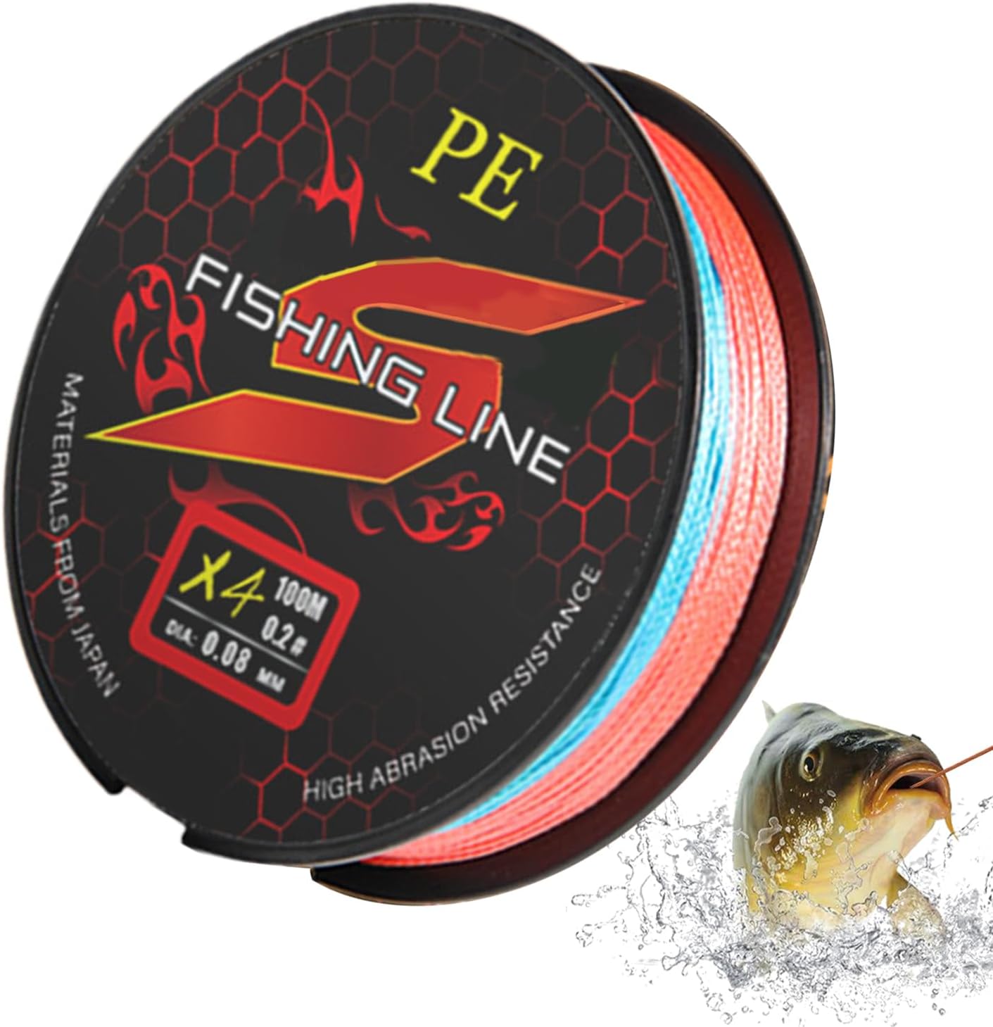 Salzwasserschnur, lange Auswerfung, hohe Festigkeit, 4 Stränge für Forelle, Fels, Oil, Süßwasser, Eis, aus dem Boot