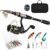 Magreel Fishing Rod, Telescopic Fishing Spinning Reel Combo Set with Fishing Line, Fishing Lure Set, Accessories and Carry Bag for Saltwater, Freshwater