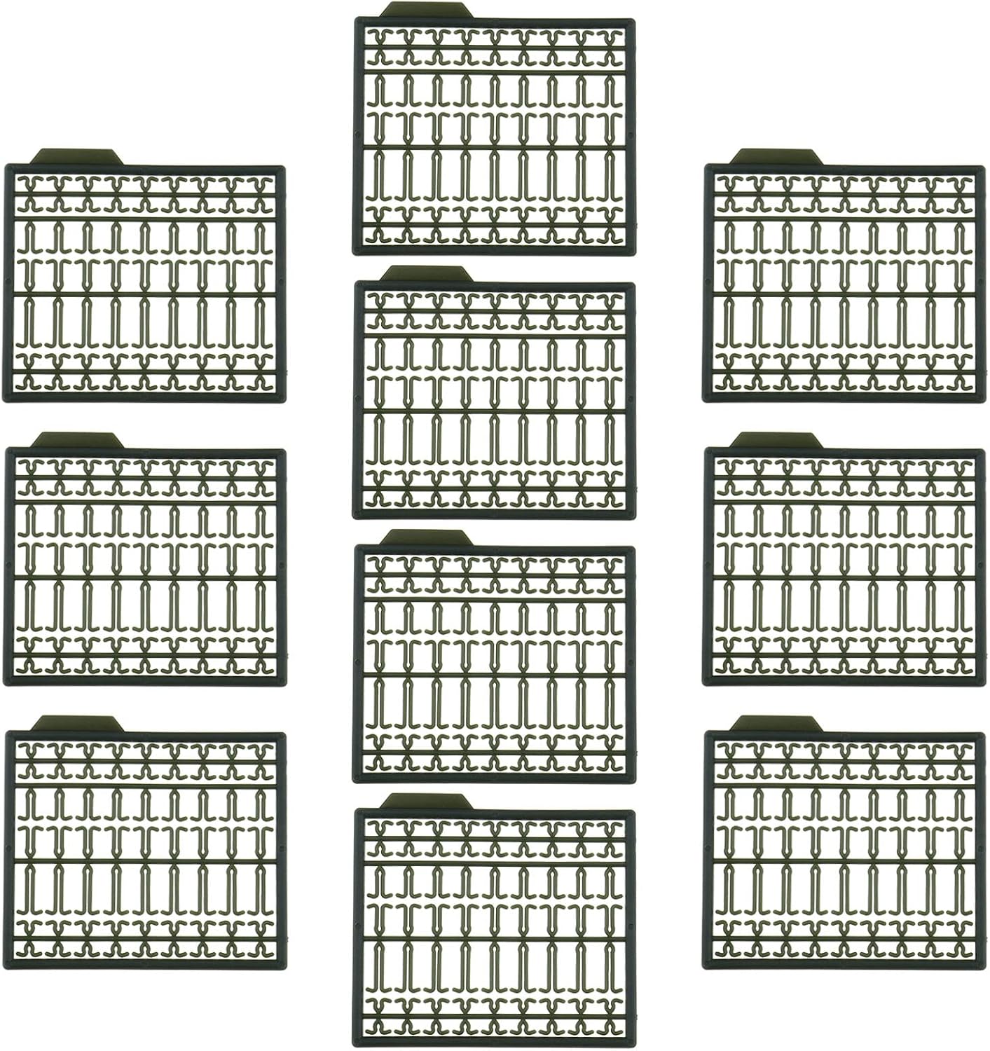 Boilie Bait Stoppers Hair Rig Extender Bait Stops Boilie Stopper Barbe Course Carp Coarse Fishing Tackle Fishing Accessories Grass Green Pack of 10