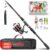 Fishing Rod Set for Spin Fishing 2.1 m/2.4 m/2.7 m I Telescopic Rod with Reel, Lures, Fishing Accessories and Fishing Bag I Fishing Set – Fishing Set Complete